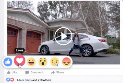 雪佛兰Facebook喜欢