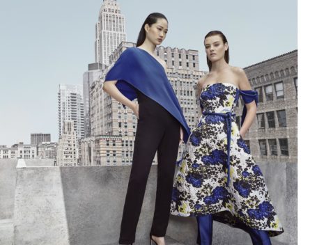 卡拉·赞帕提皇家黑色连身裤999美元,大胆的织锦连衣裙1349美元,皇家腰带129美元,皇家织锦裤子499美元