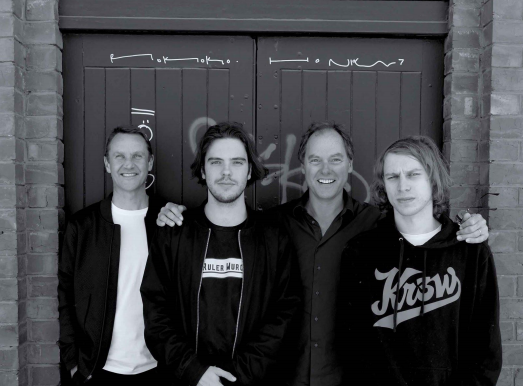 Roam电子竞技创始人(从左至右):Mark Richardson, Ahilleas Papantos, Drew Skinner和Sin Gaming创始人Christian Dirk