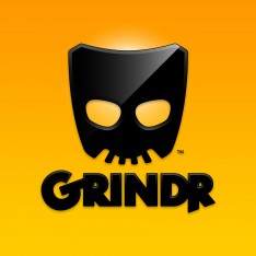 Grindr标志（金色背景）
