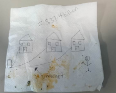 四月愚人节餐巾