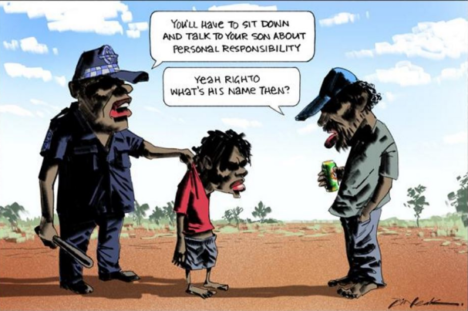 《澳大利亚人报》刊登的泄密漫画。